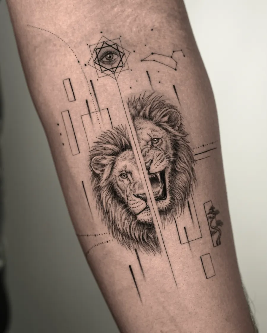 Tatuaż fine line — realizacja 11, autor @mr.j.fineline