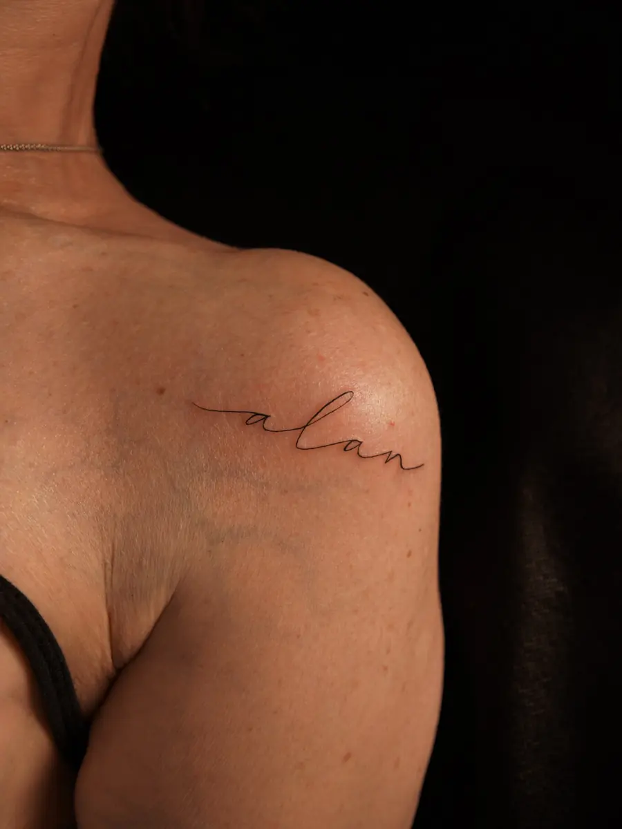 Tatuaż fine line — realizacja 23, autor @fineline.tattoos_atl