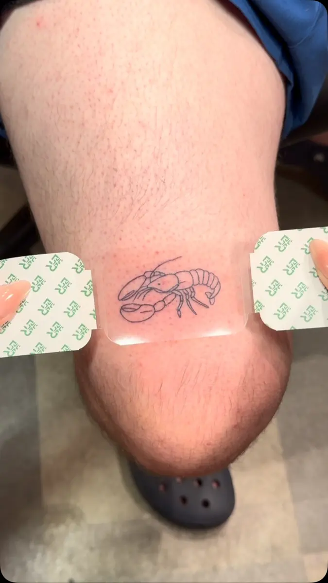 Tatuaż fine line — realizacja 42, autor @xtracetattoo