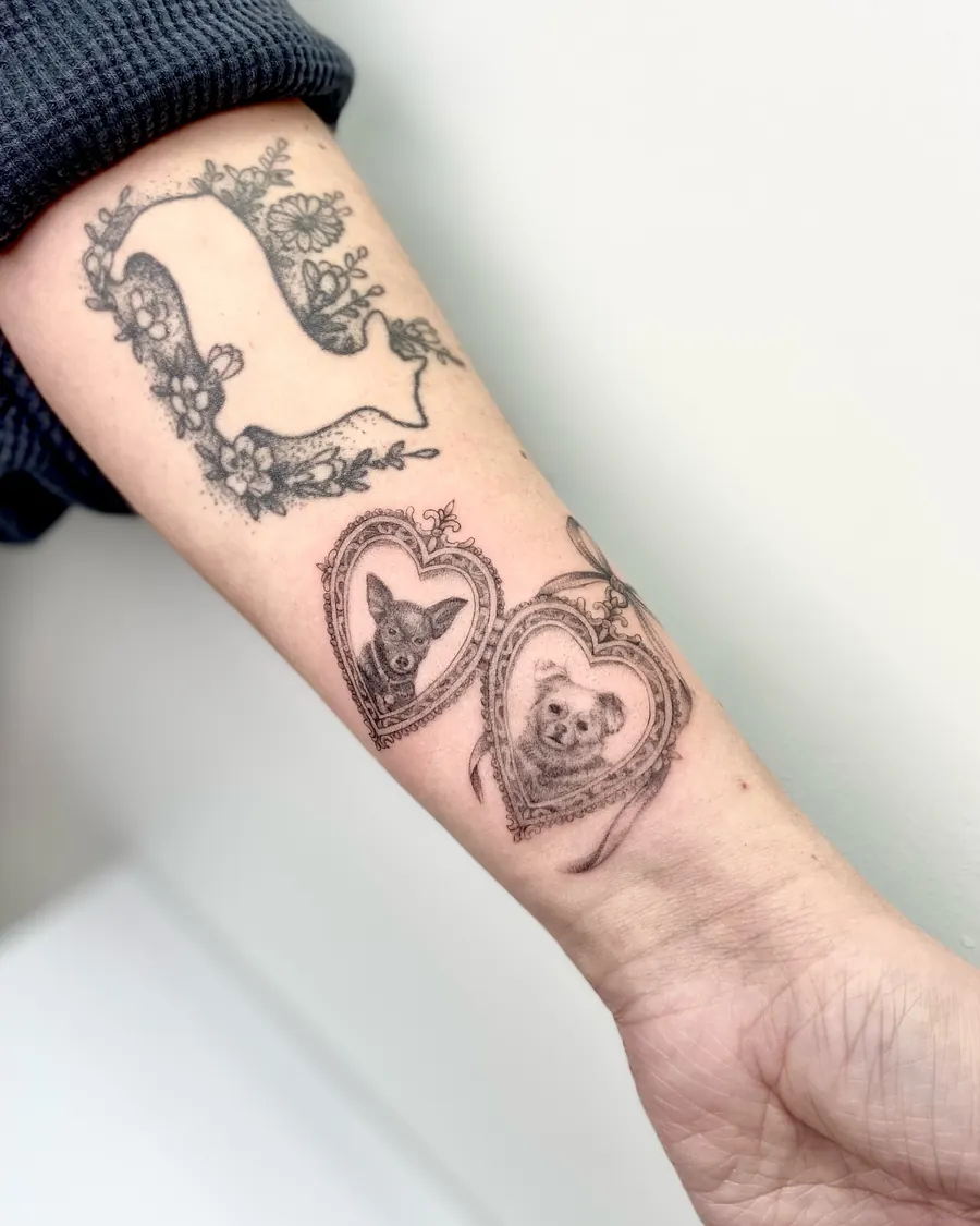 Tatuaż fine line — realizacja 45, autor @sinistrum_tattoo