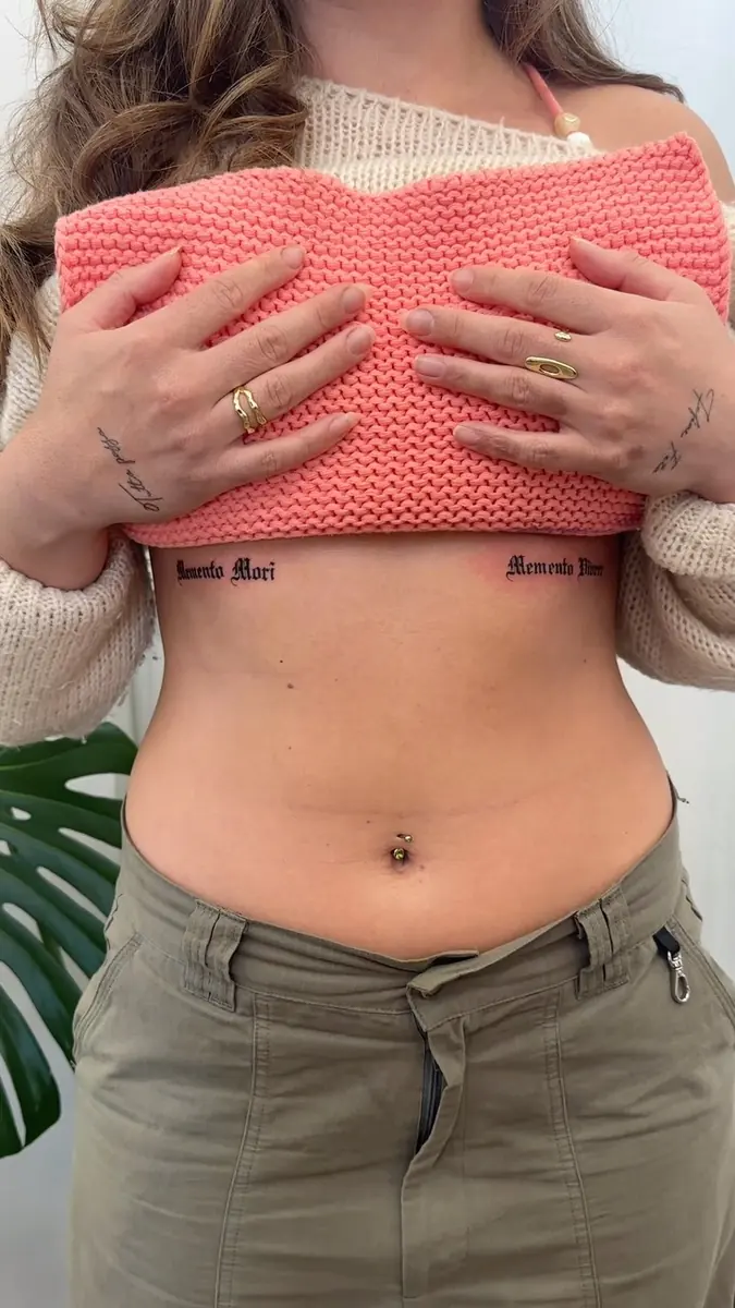 Tatuaż fine line — realizacja 48, autor @tri_line_tattoos