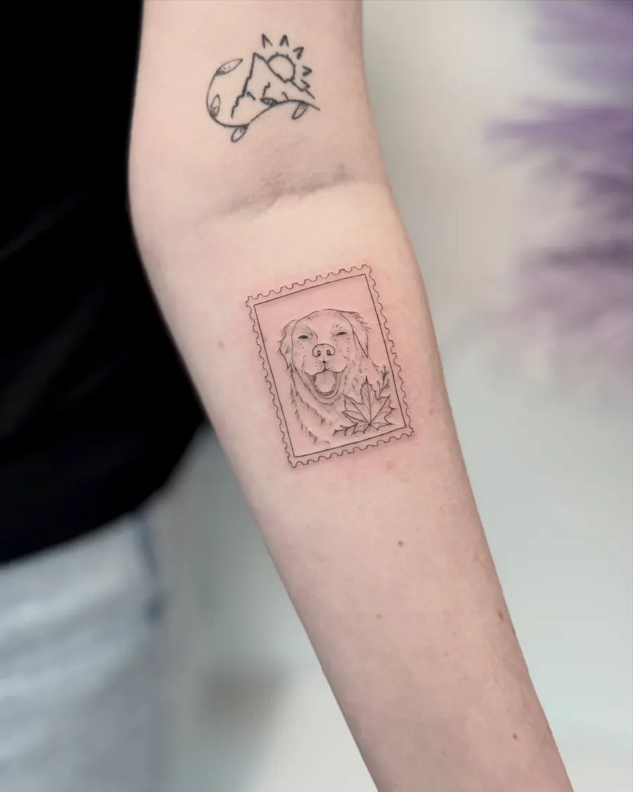 Tatuaż fine line — realizacja 75, autor @sinistrum_tattoo
